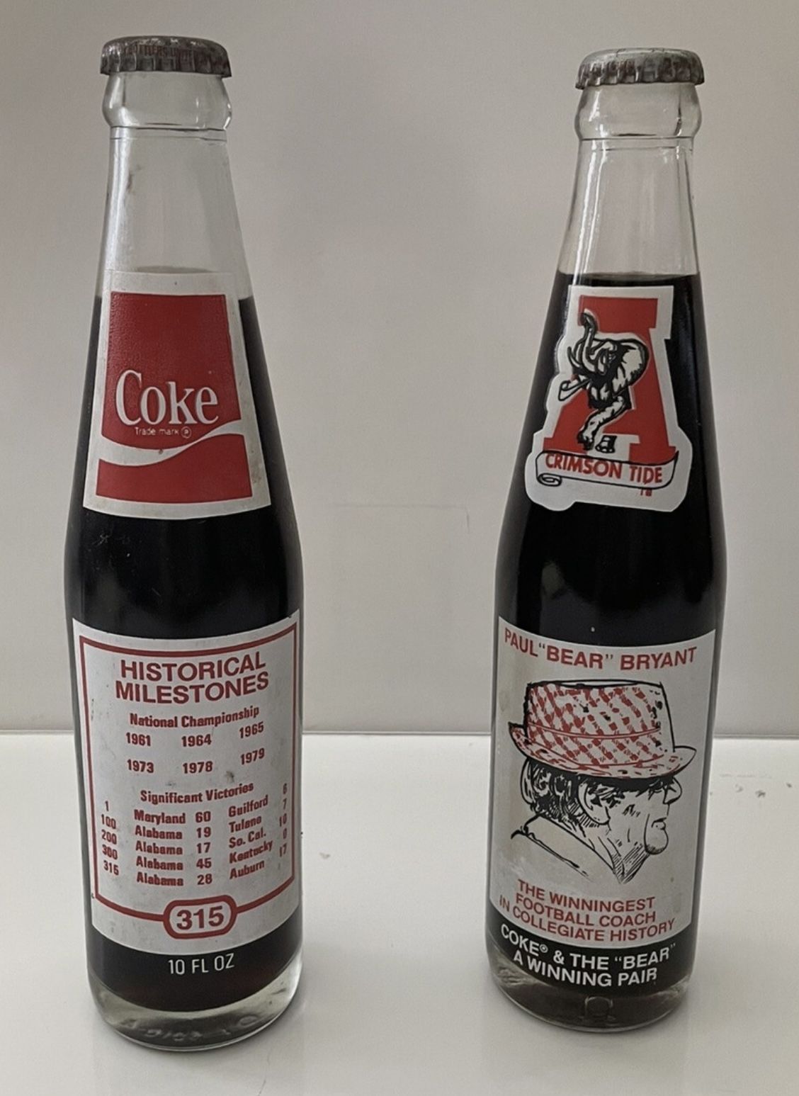10 unopened 1979 coke bottles