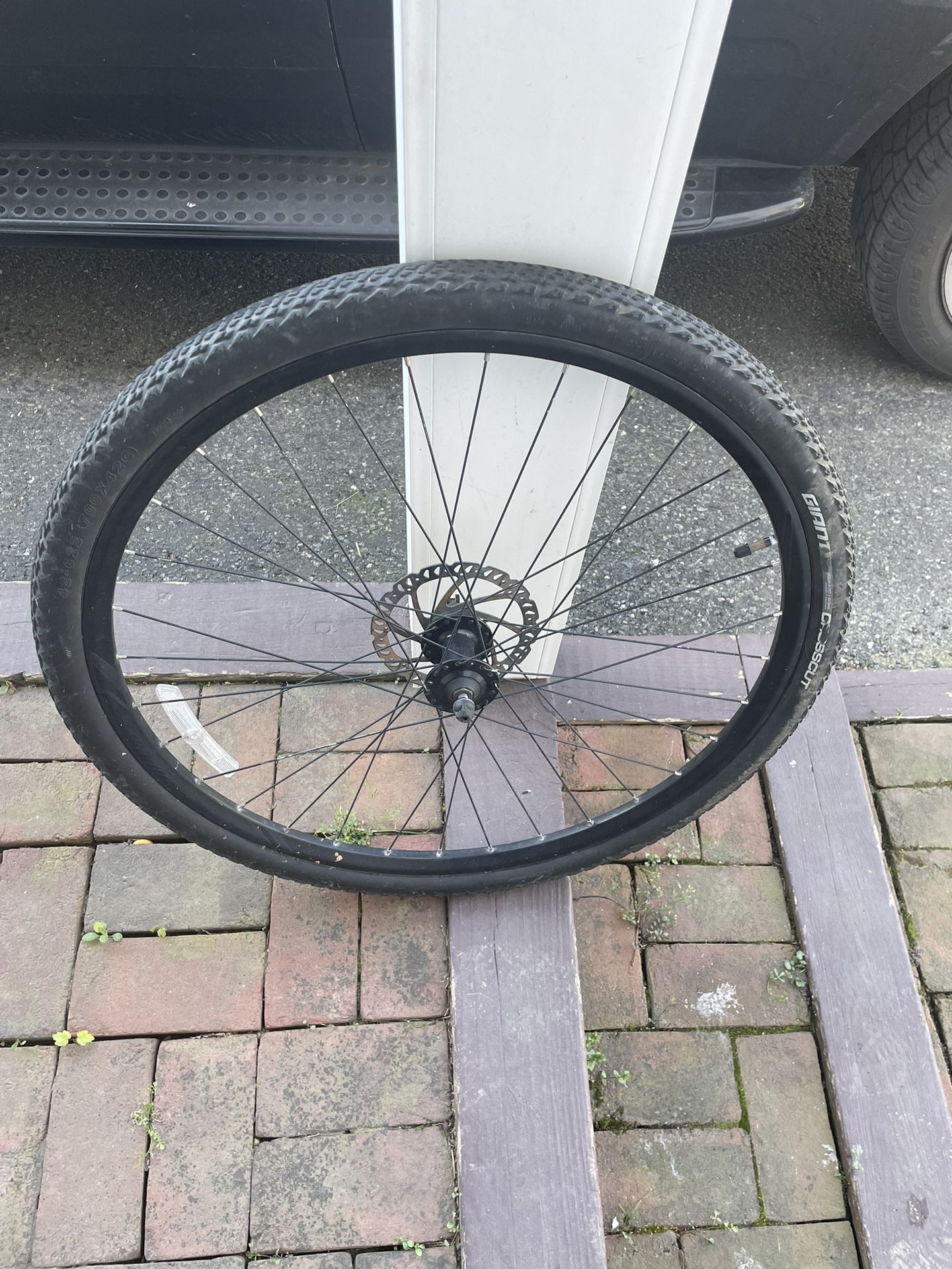 One Bike Wheel And Tire