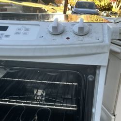 Microwave, Matching Frig, and Electric Stove 