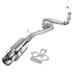 DNA Motoring CBE-GALANT99-L4-BT 4" BURNT TIP MUFFLER CATBACK / CAT BACK EXHAUST For 1999 to 2003 MITSUBISHI GALANT 2.4L 4CYL l4 4G64
