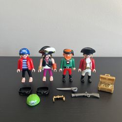 Playmobil Pirate Figures Accessories Treasure Chest Weapons Hats Belts Earrings