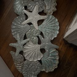Sea Shell 🐚 Mosaic Crystal Wall Art 