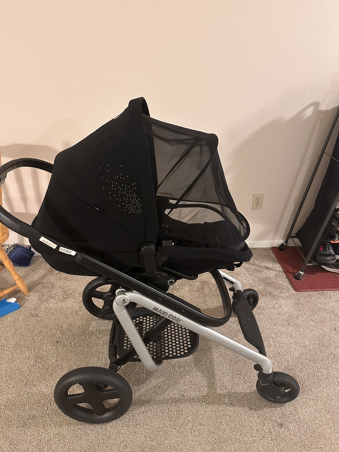 Maxi-Cosi Lila Modular All-in-One Stroller, Frequency Black, One Size