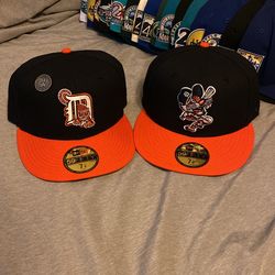 Detroit Tigers Fitteds Size 71/8 On Both Brand New $250 For Both