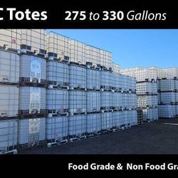 275 Gallon Food Grade & Non Food Grade Totes