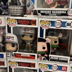 Pop! Animation Demonslayer/strangerthings/pokemon