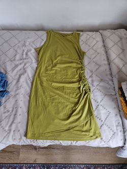 Olive green tank dress