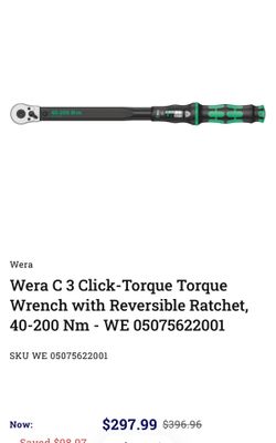 Wera c3 torque wrench