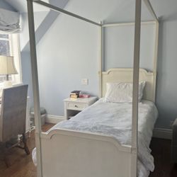 Restoration Hardware Girls Canopy Bed Frame Twin (Canopy included)