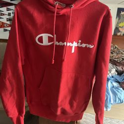 Champion Red Hoodie Size Men’s Small 
