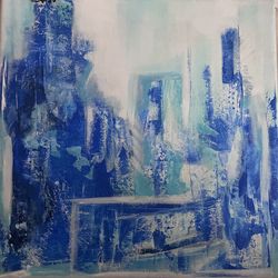 12x12 Acrylic On canvas. “Finding My Way”