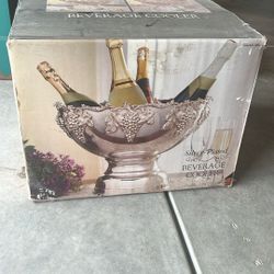 Silver Plated Beverage Cooler 