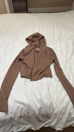 Brown Hollister Zip Up