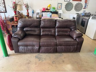 Electric Reclining sofa brown