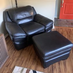make an offer - Love seat with ottoman chocolate brown