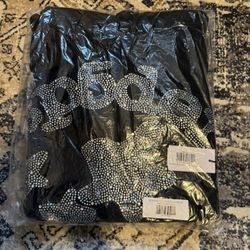 SP5DER Rhinestone Star Hoodie – Black