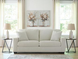 Amesley Ivory Sofa (Online Special Price)