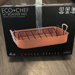 Eco+Chef 16” Copper Roaster Pan w/ Rack