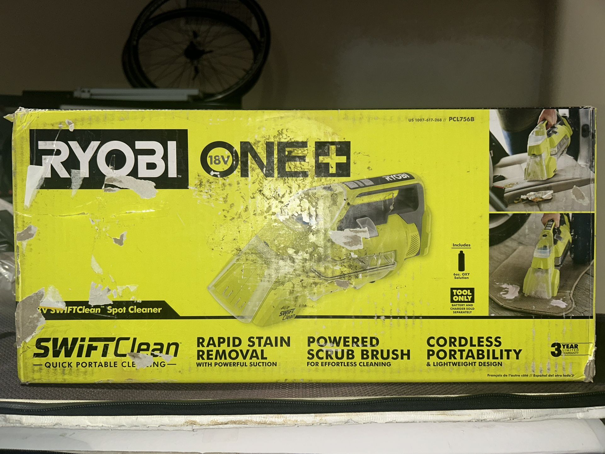 BRAND NEW - RYOBI ONE + 18V SWIFTClean Spot Cleaner