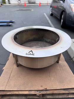LUME Smokeless Fire Pit made of #304 Stainless Steel