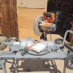 Rigid Miter Saw With Stand And Wheels