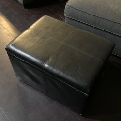 Leather Ottoman / Storage 