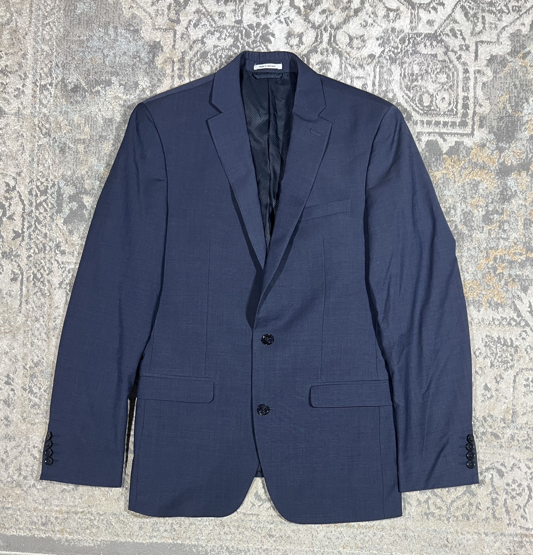 Bar III Slim Fit Men's Size 38L Blue 2 Button Jacket Blazer