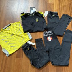 NWT Under Armour + Spyder Base Layers Tops Pants 