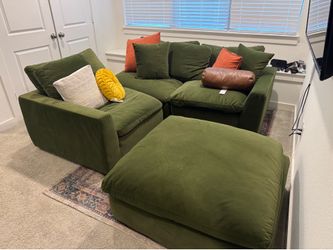 Green Cloud Sectional Couch