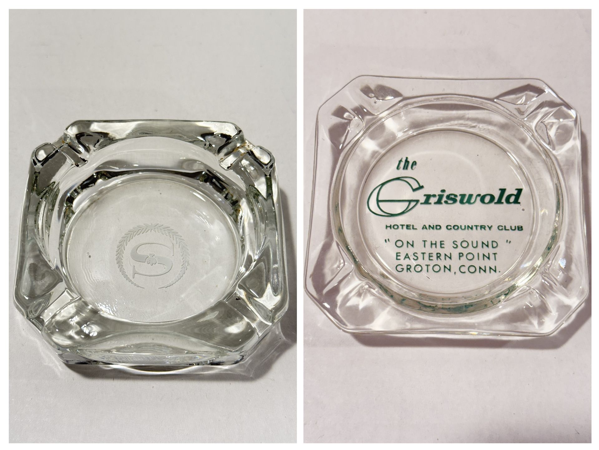 Vintage glass ashtrays $12 each
