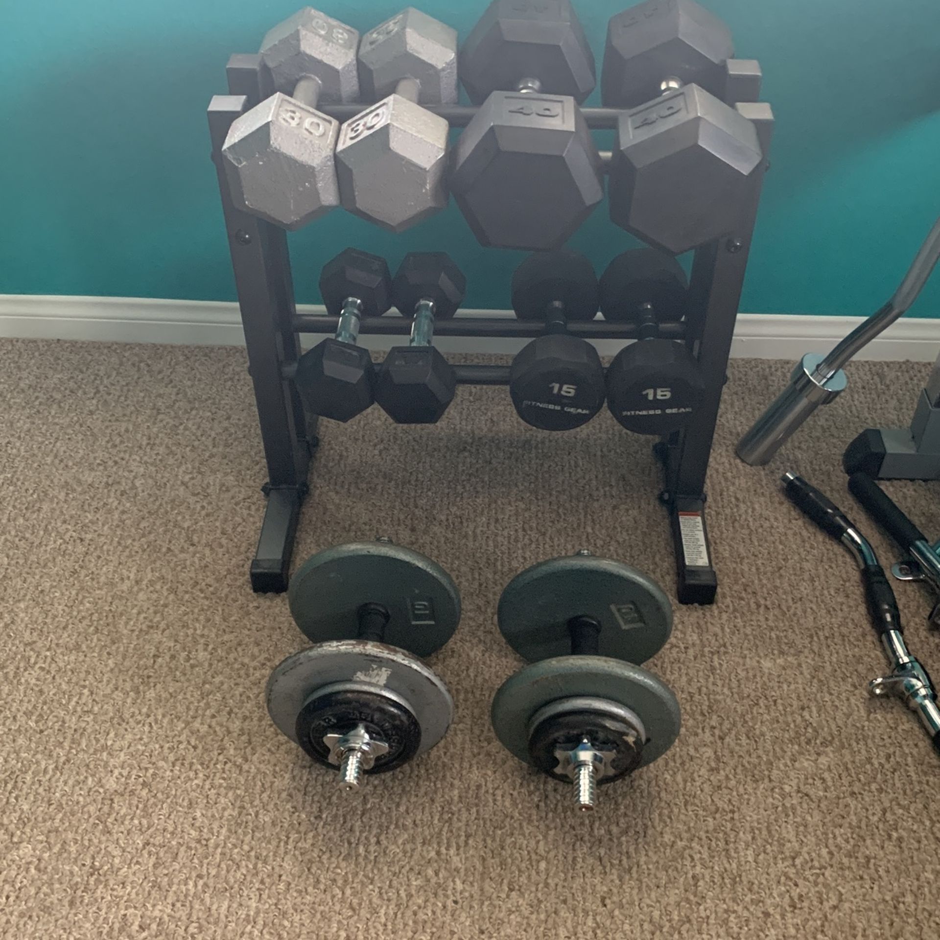 Dumbbell Set With Rack