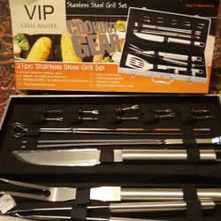 Stainless Steel Grill Set.