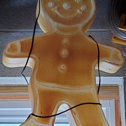 Gingerbread man/Vintage/  Blowmold 
