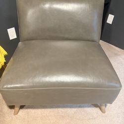 Georgeous Gray Huxley Mid Century Armless Chair - Gray