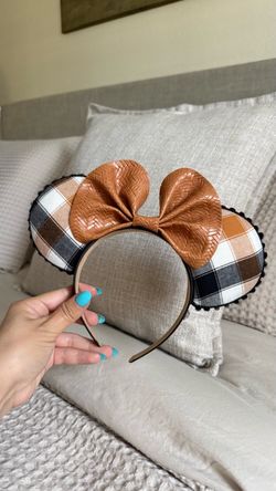 fall disney leather bow ears
