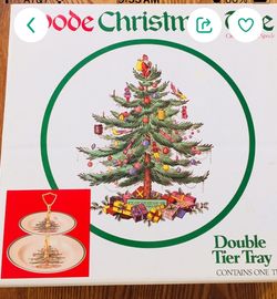 Spode Two Tier Christmas Plate