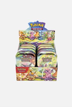 Pokemon Prismatic Evolutions Mini Tin Display BRAND NEW SEALED