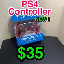 🎮 🔴 PS4 Wireless Controller • Transparent Red • Third-Party (NEW) 🔴 🎮 . . . . . . . . . . . . . . . . . . . . . . . . . . . . . . . . . . . . . . 