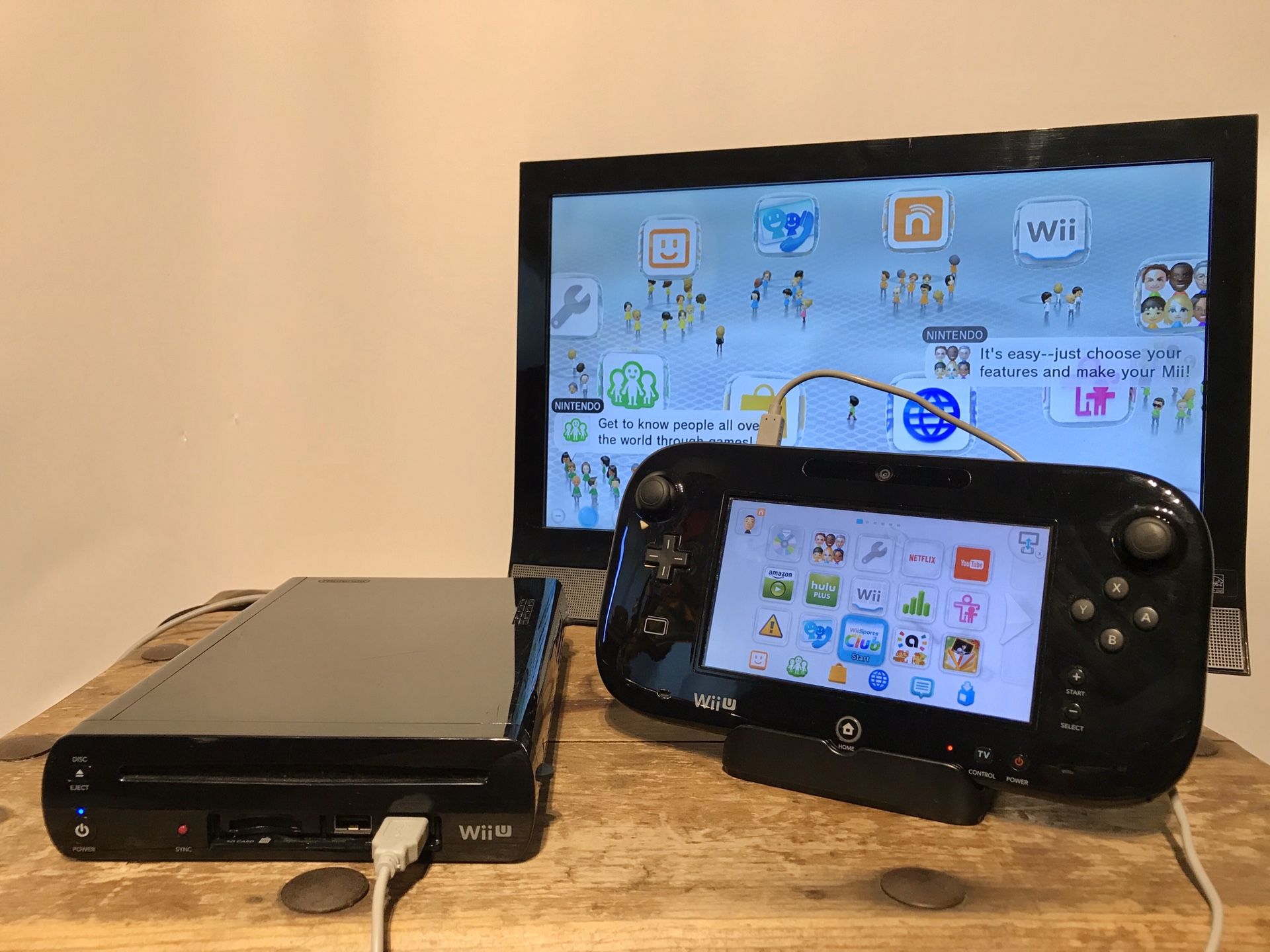 Nintendo Wii U Complete Console, Cleaned, Tested and Works Great 🎮❄️🕹 READY TO PLAY