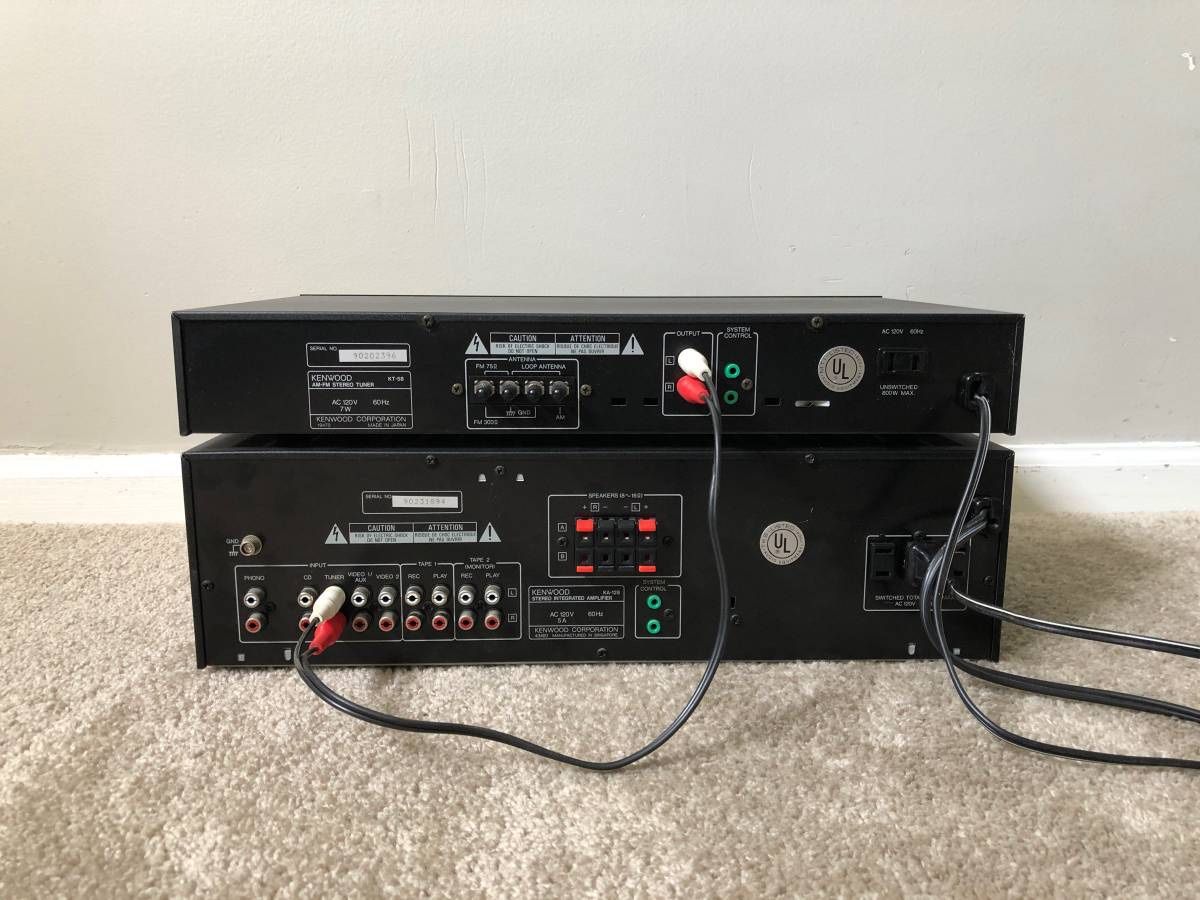 Kenwood Home Stereo Vintage System - Amplifier and Tuner Receiver