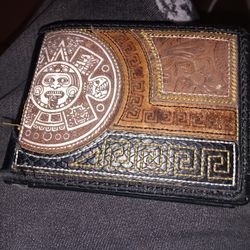 Aztec Leather Wallet