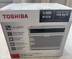 Toshiba Window Air Conditioner 5000-BTU 115V White ~ New In Box