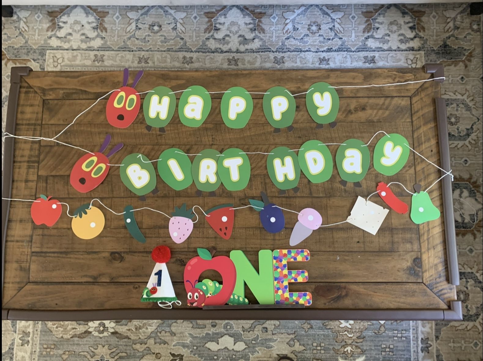 1st Birthday Decorations- The Very Hungry Caterpillar