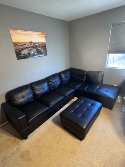 Leather sectional sofa, good condition