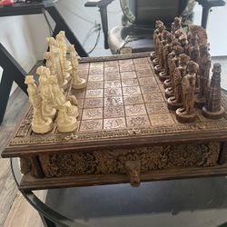 Vintage Aztec Mayan Chessboard