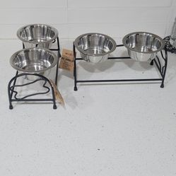Petrageous Stainless Steel Pet Dining Set ($10 Sep)