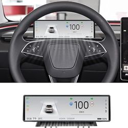 Head Up Display for Tesla Model 3 2017-2023 Model Y 2019-2024 with Wireless/Wired Carplay Android Auto Bluetooth WiFi USB Navigation Power Speed IPS H