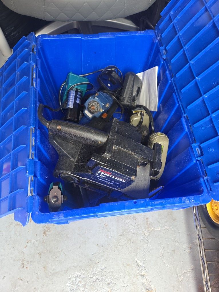 Box Of Misc Power Tools $40 TAKES ALL