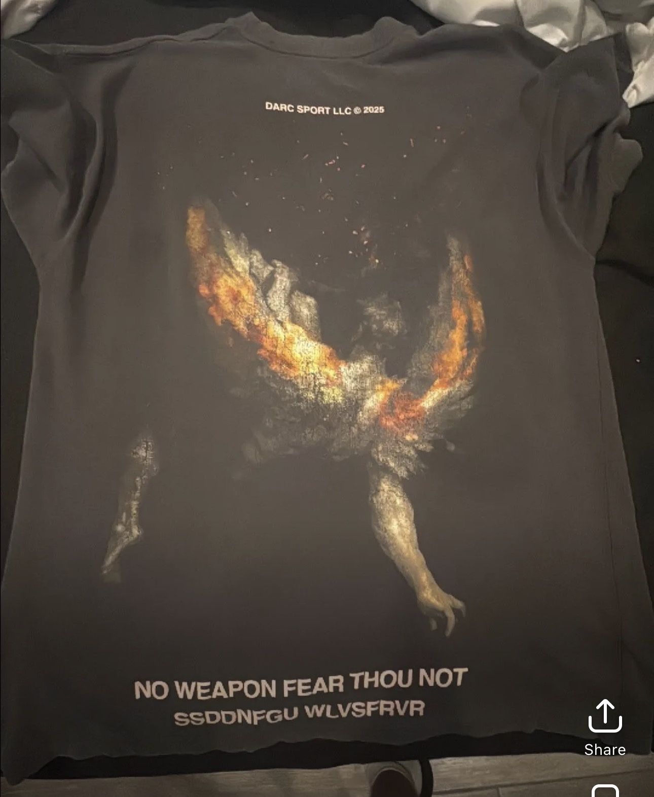 Darc Sport Fear thou not collab T size OS M