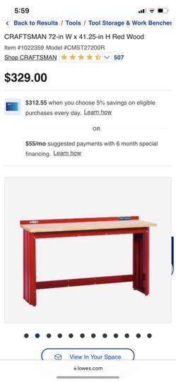 CRAFTSMAN RED WOOD
